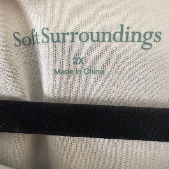 NWT Soft Surroundings‎ Blue White Striped Vela Infinity Maxi Dress Stretch Sz 2X - Picture 13 of 15